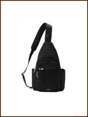 Anti-Theft Large Daytripper Sling Crossbody Travel Bag RFID Locking Zip